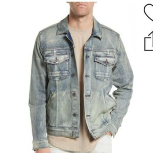 Paige Mens LAFFERTY SCOUT DENIM JACKET IN BLUE Size Large NWT
